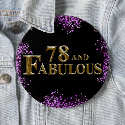 78. Geburtstag Button (Beispiel)