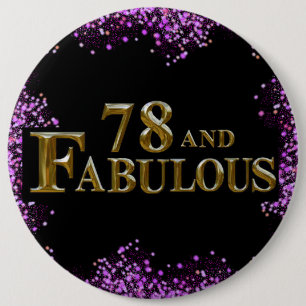 78. Geburtstag Button