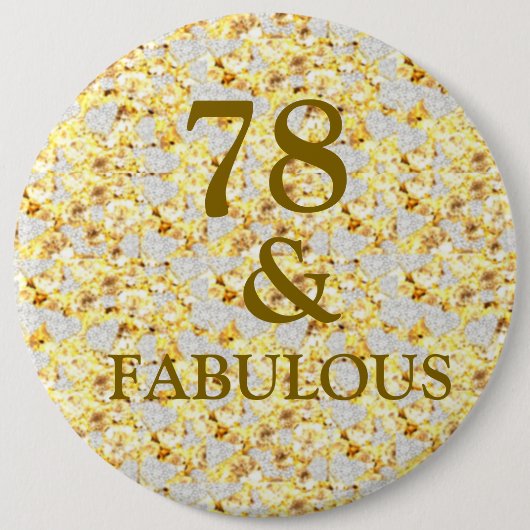 78. Geburtstag Button (Vorderseite)