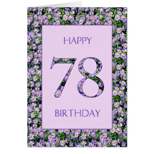 78. Geburtstag Lila Daisies (Vorne)