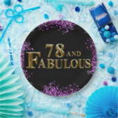 78. Geburtstag Pappteller (Party)