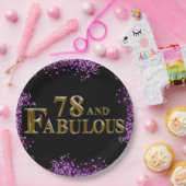 78. Geburtstag Pappteller (Party)