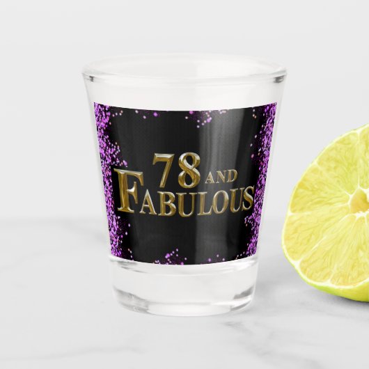 78. Geburtstag Schnapsglas (Vorderseite)