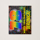 78. Geburtstag: Spaß, bunte feierliche Feuerwerke Puzzle (Vertikal)