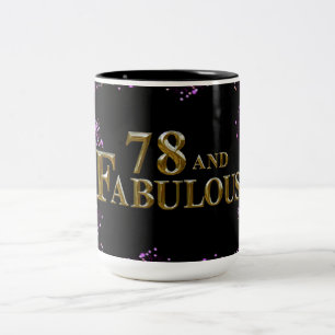 78. Geburtstag Zweifarbige Tasse