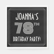 78. Geburtstagsparty: Art-Déco-Stil + Individuelle