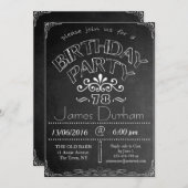 78. Halbpension Geburtstagsfeier Einladung (Vorne/Hinten)