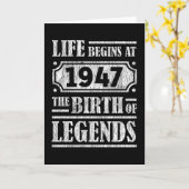 78 Jahre alt 1947 Geburt der Legende 78. Geburtsta Karte (Gelbe Blume)