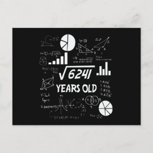 78 Jahre alte Mathelehrerin zum Geburtstag 78. Geb Postkarte