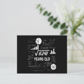 78 Jahre alter Tag Mathematiklehrer 78. Geburtstag Postkarte (Stehend Vorderseite)