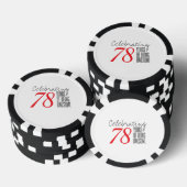 78 Jahre phantastisch Pokerchips (Stapel)