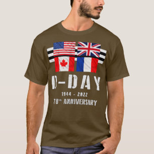 78. Jahrestag WW2 D Day Alliierte Landung Frankrei T-Shirt