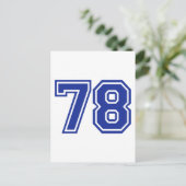 78 - Nummer Postkarte (Stehend Vorderseite)