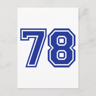 78 - Nummer Postkarte
