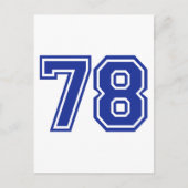 78 - Nummer Postkarte (Vorderseite)