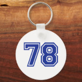 78 - Nummer Schlüsselanhänger (Vorderseite)