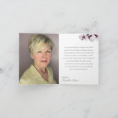 79 & Fabulous Orchid Photo Birthday Greeting Card Karte (Innenseite)