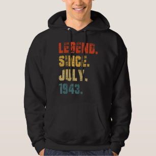 79. Geburtstag 79 Jahre alte Legende seit Juli 194 Hoodie