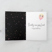 79. Geburtstag Balloons und Confetti Karte (Innenseite)