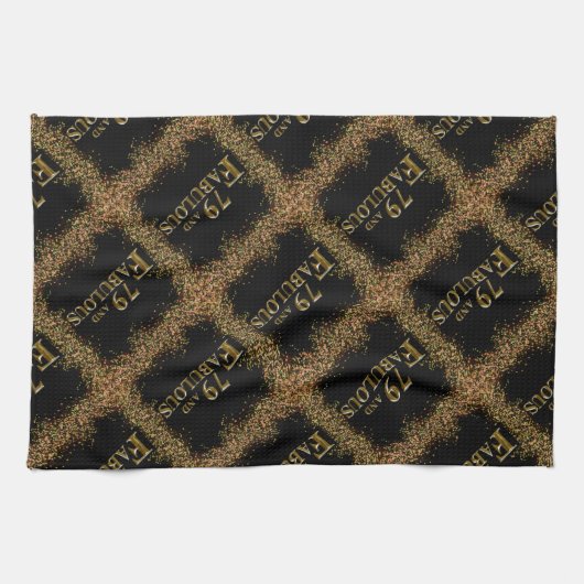 79. Geburtstag Geschirrtuch (Horizontal)