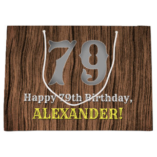 79. Geburtstag: Inspirierter Country Western Look, Große Geschenktüte