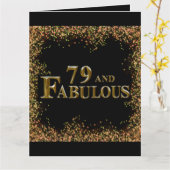 79. Geburtstag Karte (Gelbe Blume)