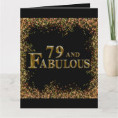 79. Geburtstag Karte (Vorderseite)