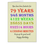 79. Geburtstag - Meilensteine (Vorne)