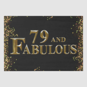 79. Geburtstag  Seidenpapier