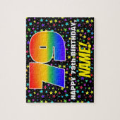 79. Geburtstag — Spaß, farbenfrohe Sternenweltenmu Puzzle (Vertikal)