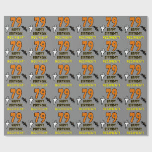 79. Geburtstag: Spooky Halloween Thema, Individuel Geschenkpapier