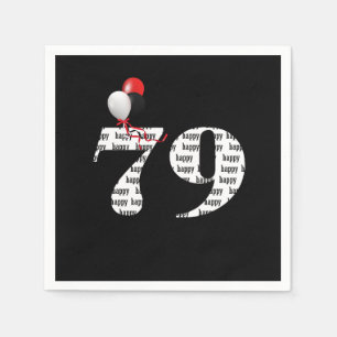 79. Geburtstagsballons Serviette
