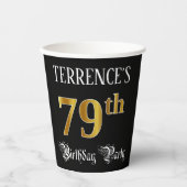 79. Geburtstagsparty - Extravagantes Drehbuch, Imi Pappbecher (Vorderseite)