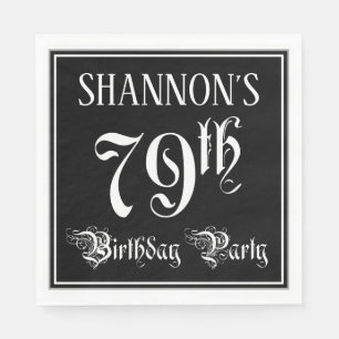 79. Geburtstagsparty — Extravagantes Script + Indi Serviette
