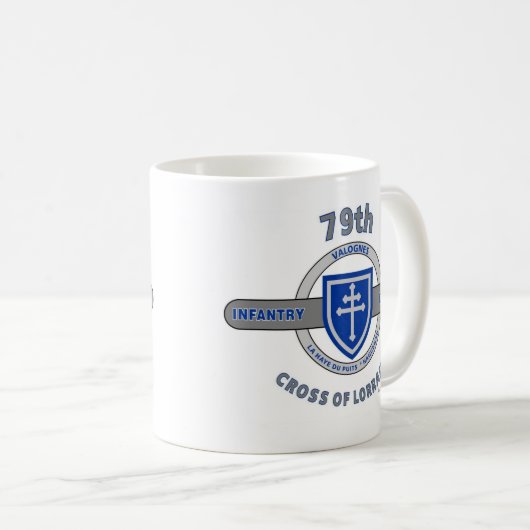 79. INFANTERIEDIVISION "KREUZ VON LOTHRINGEN " KAFFEETASSE (VorderseiteRechts)