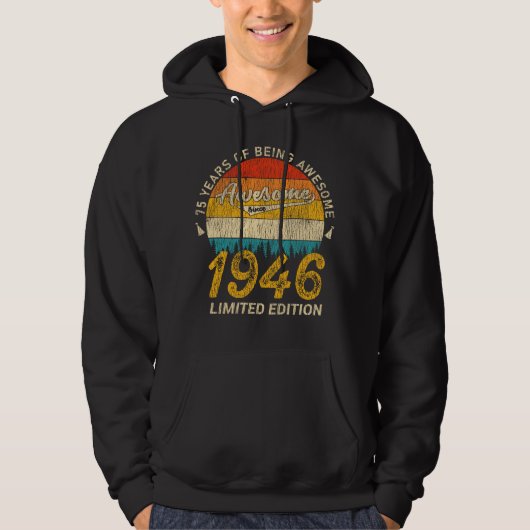 79 Jahre alt 1946 Retro Phantastisch 79. Geburtsta Hoodie (Vorderseite)