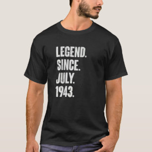 79 Jahre alt 79. Geburtstag seit Juli 1943 T-Shirt