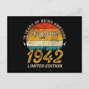 79 Jahre alt Tag 1942 Phantastisch seit 79. Geburt Postkarte