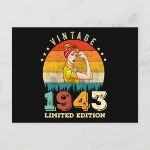 79 Jahre alte Frauen Tag 1943 Vintag 79. Geburtsta Postkarte