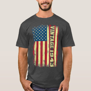 79 Jahre alte Geschenke Vintage 1943 Amerikanische T-Shirt
