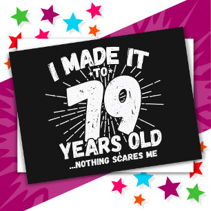 79 Jahre alter sarkastischer Meme Lustiger 79. Geb Postkarte