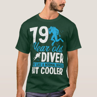 79 Jahre Scuba Diving Diver Schnorchel 79 Geburtst T-Shirt