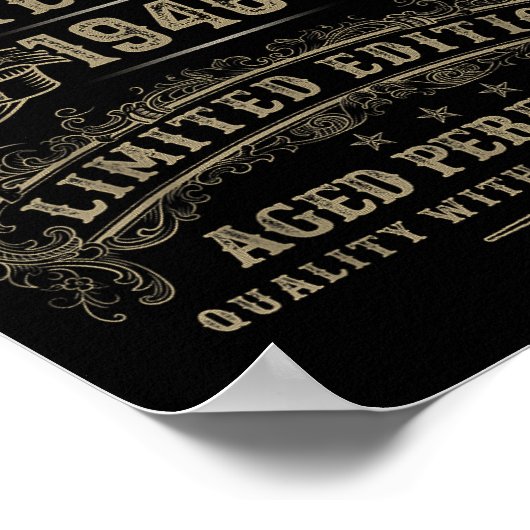 79 Year Old 79th Bday November 1946 Limited Editio Poster (Ecke)