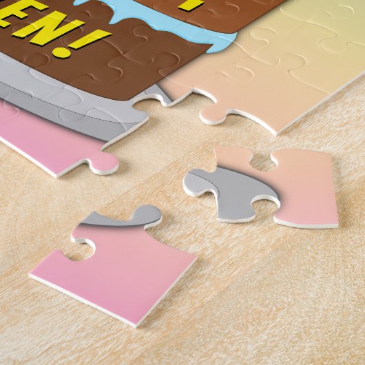 79th Birthday: Fun Cake and Candles + Custom Name Puzzle (Seite)