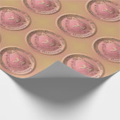 7./22. Kupfermedaille BildHochzeitstag Geschenkpapier (Ecke)