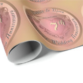 7./22. Kupfermedaille BildHochzeitstag Geschenkpapier (Rolleneckpunkt)