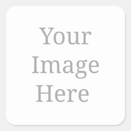  7,62 cm L x 7,62 cm B Quadratischer Aufkleber (Vorderseite)
