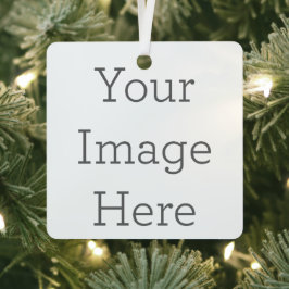 7,62 x 7,62 cm Aluminum Ornament selbst gestalten