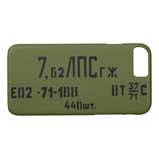 7.62X39 Ammo Can iPhone Case (Rückseite (Horizontal))