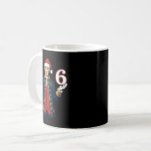 7-6 6-7 Funny George Washington Santa 67 Meme Chri Kaffeetasse (Vorderseite Links)